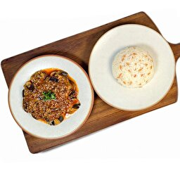 Patlıcan Musakka & Pirinç Pilavı