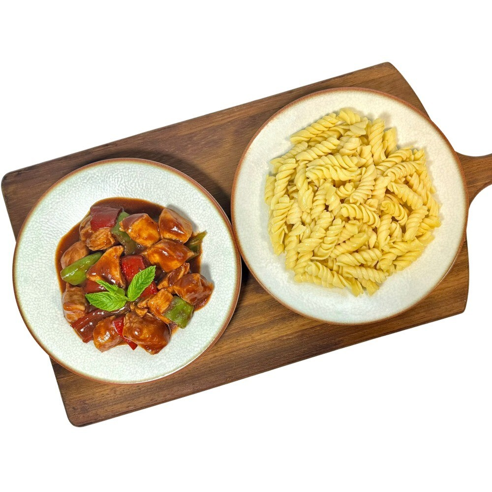 Barbekü Soslu Tavuk & Fusilli Makarna